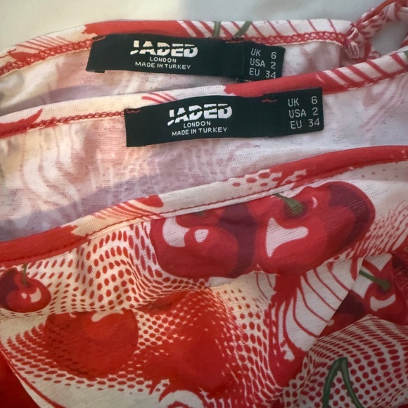 Jaded London Cherry Print Mesh Co-ord Set - Picture 3 of 4